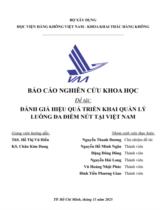 Đánh giá hiệu quả ATFM đa điểm nút tại Việt Nam  : Báo cáo nghiệm thu đề tài 