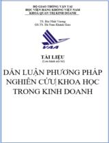 Dẫn luận phương pháp nghiên cứu khoa học trong kinh doanh 