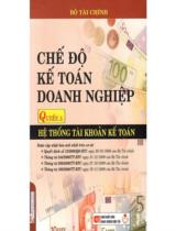 Chế độ kế toán doanh nghiệp  : Quyển 1 Hệ thống tài khoản kế toán