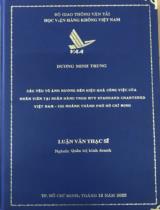 Các yếu tố ảnh hưởng đến hiệu quả công việc của nhân viên tại ngân hàng TNHH MTV Standard Chartered Việt Nam - Chi nhánh Thành phố Hồ Chí Minh 