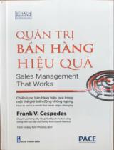 Quản trị bán hàng hiệu quả  : Sales Management That Works 