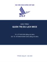 Giáo trình quản trị du lịch MICE  : Giáo trình 