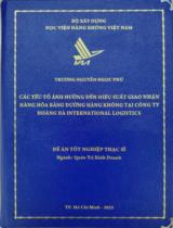 Các yếu tố tác động đến hiệu quả công việc của nhân viên phục vụ mặt đất  tại công ty cổ phần phục vụ mặt đất Sài Gòn - SAGS 
