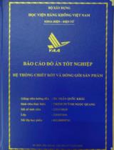 Hệ thống chiết rót và đóng gói sản phẩm 