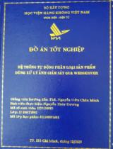 Hệ thống tự động phân loại sản phẩm dùng xử lý hình ảnh giám sát qua webserver 